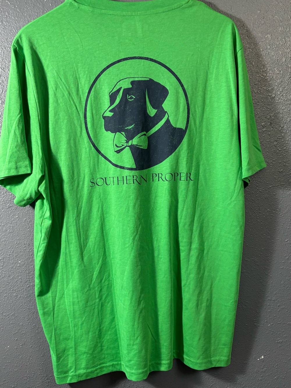 Southern Proper Green Dog Logo Tee